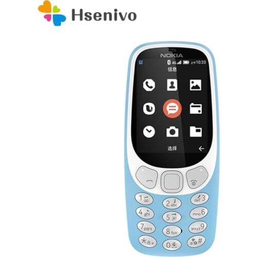 Nokia 3310 4G (2018) Refurbished Mobile Phone Single Sim Card 2.4" 4G GSM Arrival Cellphone Original Unlocked 2018