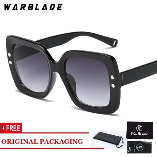 WarBLade New Fashion Women Square Sunglasses Brand Design Classic Vintage 2018 Personality Sun Glasses Shades UV400
