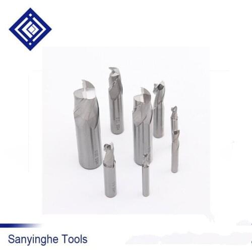 Free shipping 10 pcs/lots High speed steel double-blade Keyway milling cutter Full-grinding straight shank end mill CNC tool