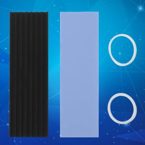 2 Sets Pure Aluminum Cooling Heatsink Thermal Pad For N80 NVME M.2 NGFF 2280 PCI-E SSD