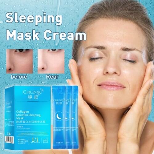 20pcs/bag Ice Cream Face Mask Cooling Body Skin Moisturizing Smear Mask Clean Pore Mask Anti aging Whitening Facial Mask TSLM2