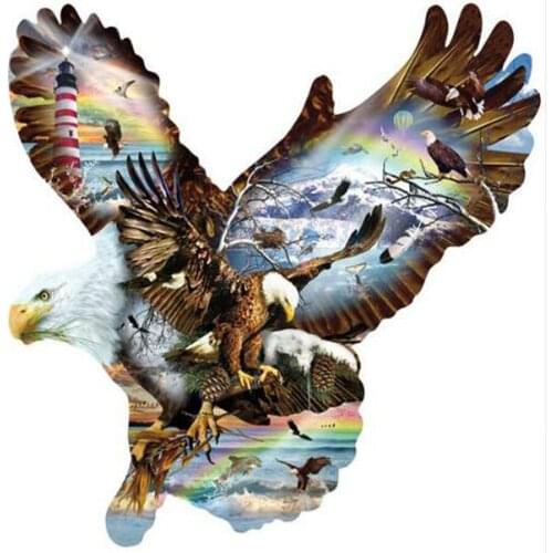 5D full drill diamond painting cross stitch "Eagle Hunting"diy diamond embroidery kit mosaic craft rhinestones picture painting