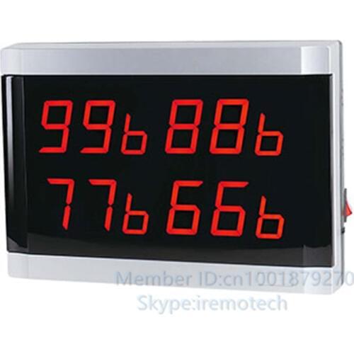 99 channel wall wireless calling receiver (4 areas) ,wireless waiter calling ,wireless calling Number call,4 number display