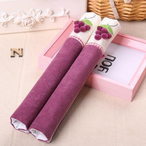 Antistatic double-door refrigerator handle cover brief cloth refrigerator handle glove home decoration textile 1 pair sale