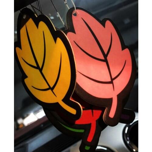 Car Fragrance Leaf Aromatherapy Car Perfume Pendant Pendant To Remove Odor Solid Suspension Type Fragrance Pendant
