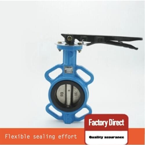 DN50 Handle Wafer Resilient Seated Butterfly Valves