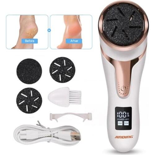 LCD Rechargeable Electric Foot Peeler Pedicure Callus Remover Professional Foot Care Tool Dead Hard Skin Callus Remover