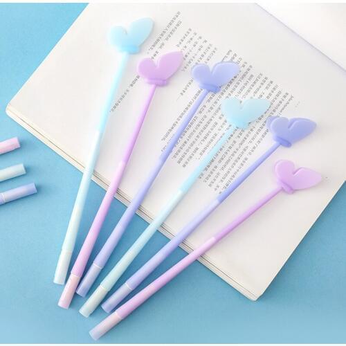 3 pcs Creative Flexible modeling Butterfly gel pen Blue color ink pens gift Stationery Office School decoration supplies F513