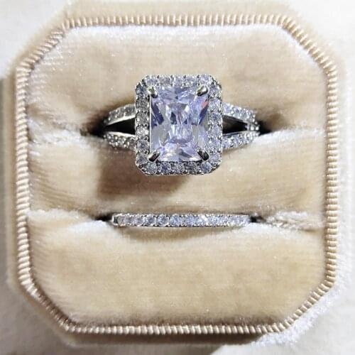 Uilz Hot Selling Fashion Rings Shiny Cubic Zirconia Ring Simple Wild High Quality Jewelry Rings for Women Girl Gift