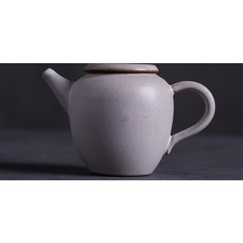 LUWU white ceramic teapots handmade chinese kungfu tea pot drinkware 110ml