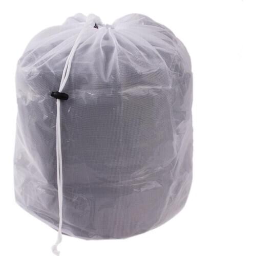 Laundry Bag Thin Net Bundle Mouth Drawstring Thickening Special Washing Clothes Bag For Super Washing Machine Laundry Bags