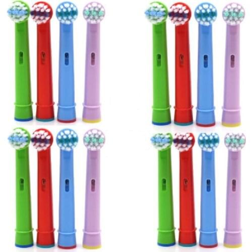 16 PCS Brush Head Replace Electric Toothbrush Family Travel Pack Round Massage Oral Hygiene