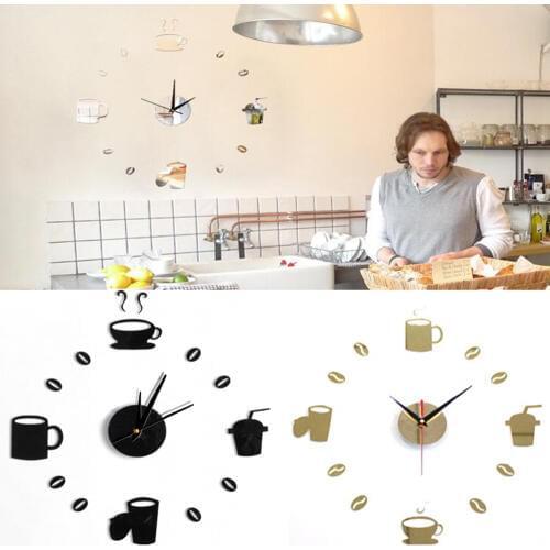 4 Color wall clock quartz watch reloj de pared modern design large decorative clocks Europe acrylic stickers living room klok