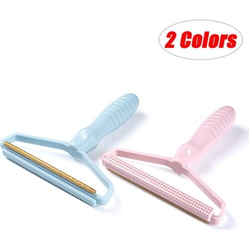 Portable Ribbon Remover Clothing Fuzz Fabric Shaver Jacket Sweater Fluff Brush With Wooden Handle Fur Remover