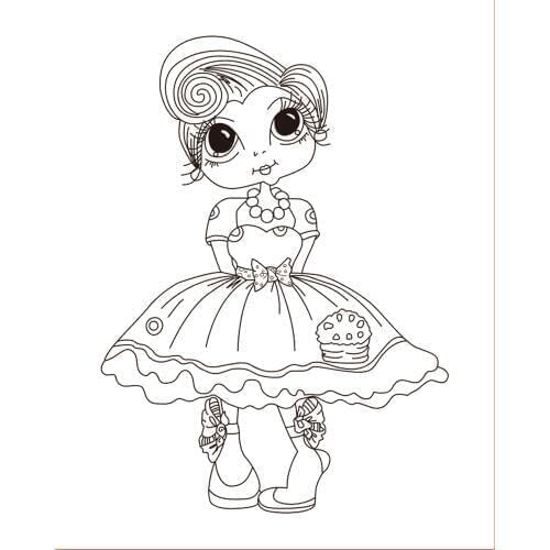 10x8 Girl is dancing Transparent Clear Stamps Silicone Seals for DIY scrapbooking photo album Card Making