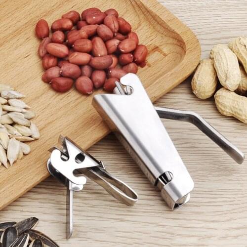 Stainless Steel Nut Sheller Peanut Pincers Melon Seeds Opener Sunflower Seeds Peeler Walnut Plier Clamp Kitchen Garget