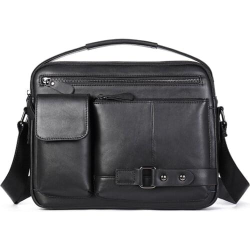 Business Messenger Bags Men Bolsos Male Crossbody Bags Mans Handbag Sling Bag Man Bag Genuine Leather Mens Shoulder Bag