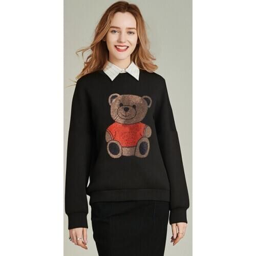 Woman hoodie Sweatshirts ladies womens hoodies Women Diamond stone Long Sleeve Pullover Tops Hot drill