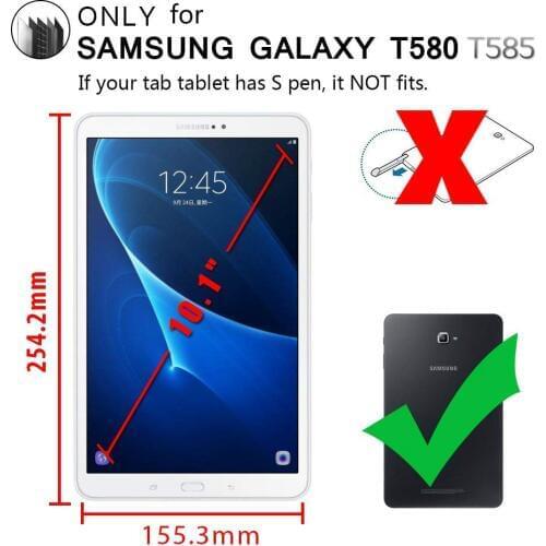 2P Tempered Glass For Samsung Galaxy Tab A A6 10.1 2016 Screen Protector For Galaxy Tab A 10.1inch SM-T580 SM-T585 Tablet glass
