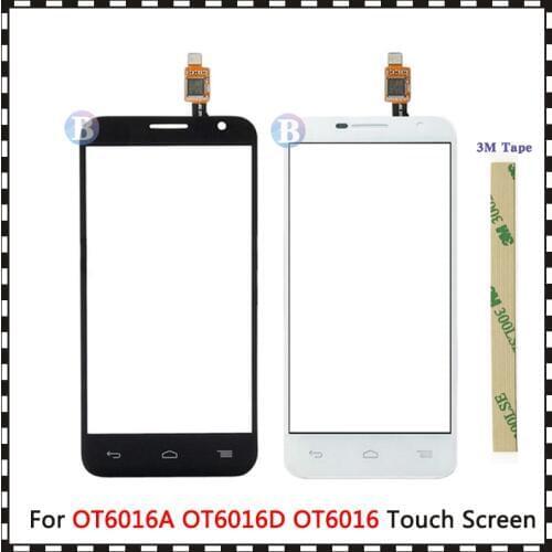 Replacement 4.5" For Alcatel One Touch Idol 2 Mini OT6016A OT6016D OT6016 Touch Screen Digitizer Sensor Outer Glass Lens Panel