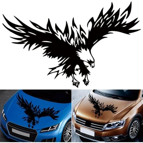 1Pc Car Hood Stickers Eagle Decal Flying Wings Eagle Tribal Pattern For Truck SUV Body Sticker Decal Bird Wings Sticker Car Side