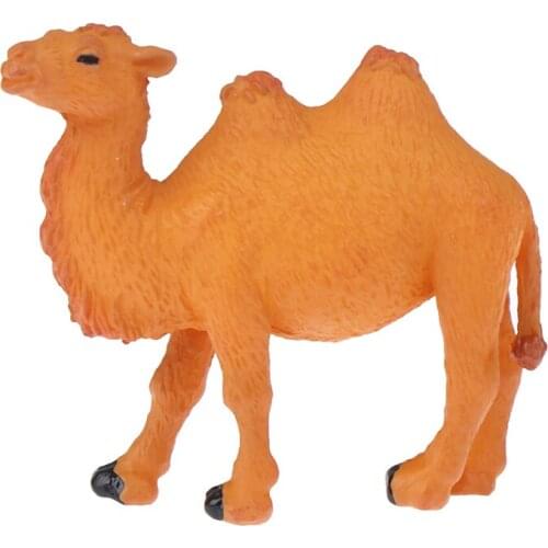 1pc Camel Toy Model Figurine Kids Simulation Wild Animal Realistic Desktop Ornaments Collection Decoration Good Quality