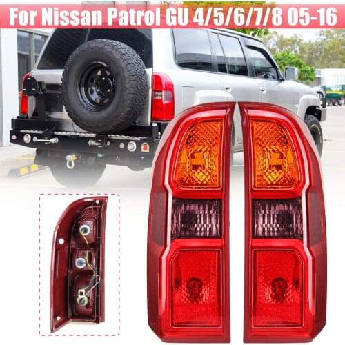 12V Pair Rear Tail Light Brake Lamp Tail Lamp For Nissan Patrol GU 4/5/6/7/8 2005 2006 2007 2008 2009 2010 2011 2012 2013-2016