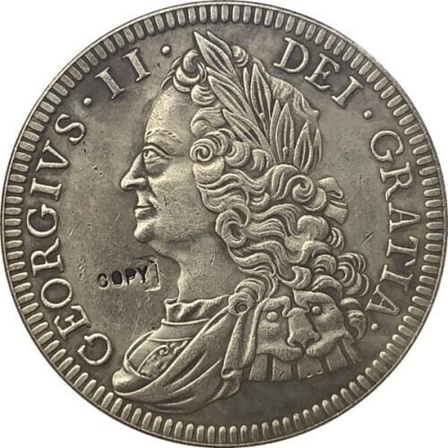 1746 United Kingdom 1 Crown copy coins