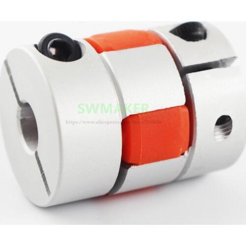 2pcs Z axis 5x8mm Jaw Shaft Coupler for Reprap Creality CR-10 3D printer 5mm To 8mm Flexible Coupling Router Connector