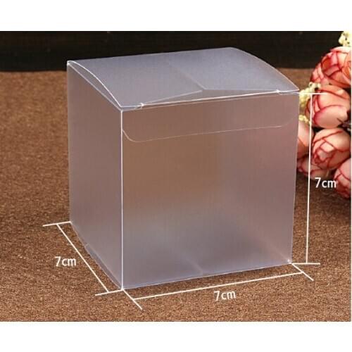 30pcs 7*7*7cm Frosted Pvc Box Plastic Clear Box Gift Boxes For Jewellery/Candy/food Packaging Display Boxes Diy Cases Storage