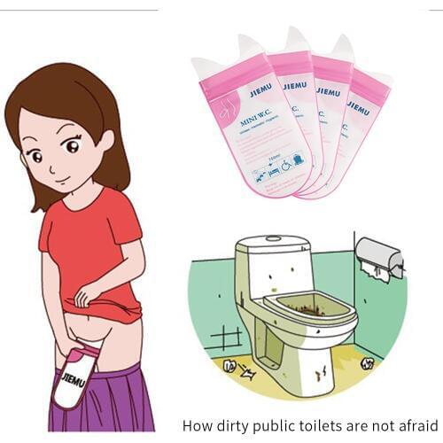 4pcs 700ml Emergency portable car urine bag vomit bags mini mobile toilets Disposable handy unisex kids using outdoors Mini W.C