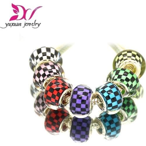 DIY Jewelry accessories big hole acrylic beads apply to fit dora style charms bracelet parts free shipping dijes de plata 925