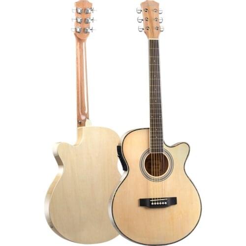 Accoustic Guitar Thin Body Professional Soprano Black Electric Bass Guitar Neck 21 Fret Violao Acustico Entertainment EH50G