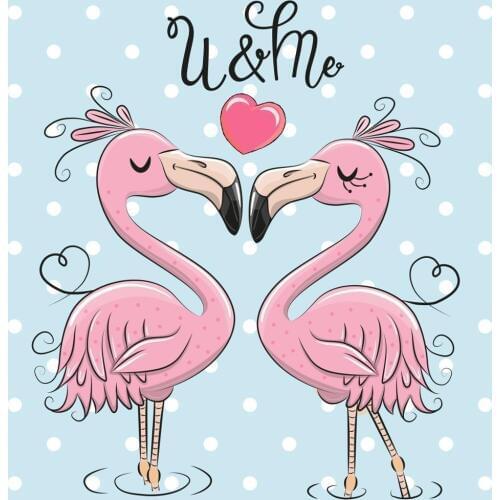 AZSG Cute Flamingos / Love Forever Clear Stamps For DIY Scrapbooking/Card Making/Album Decorative Silicone Stamp Crafts