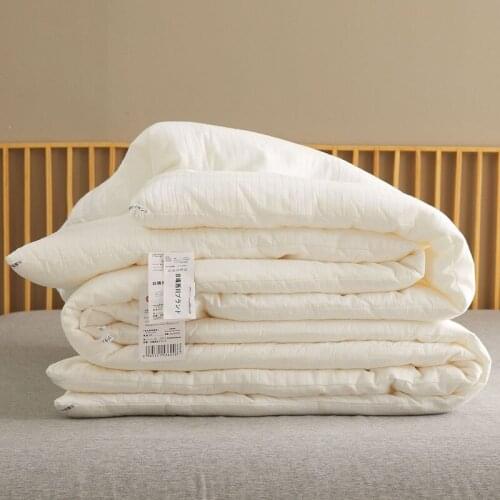 White Comforter Natural Quilt Core Winter Thick Warmth Cotton Spring and Autumn Quilt Summer Quilt Bedroom