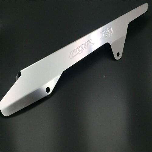 For Honda CBR600F F4 1999 2000 CBR600F F4I 2001 - 2006 Silver Chain Guard Cover Aftermarket Free Shipping Motorcycle Parts