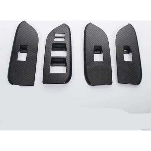 DNHFC Car Accessories For Toyota Prado LHD Interior Mouldings Glass lifter decoration 2010-2014 2015 2016 2017 2018