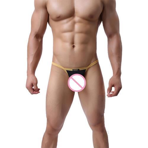Breathable Erotic Sexy G Strings Transparent Thong Super Hot New Products Mens Underwear G-Strings Pouch Thongs