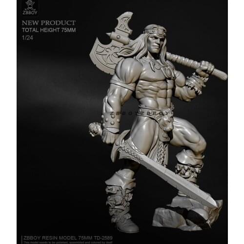 H75mm 1/24 Resin model kits figure colorless and self-assembled TD-2589