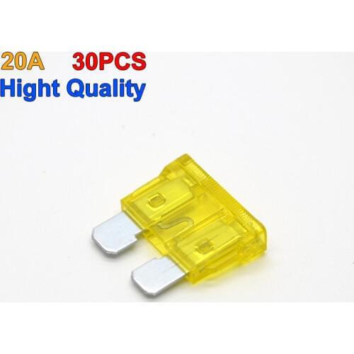 Hotsale 30Pcs/Lot 20A Auto Car Boat Suvs Medium Fuse Blade