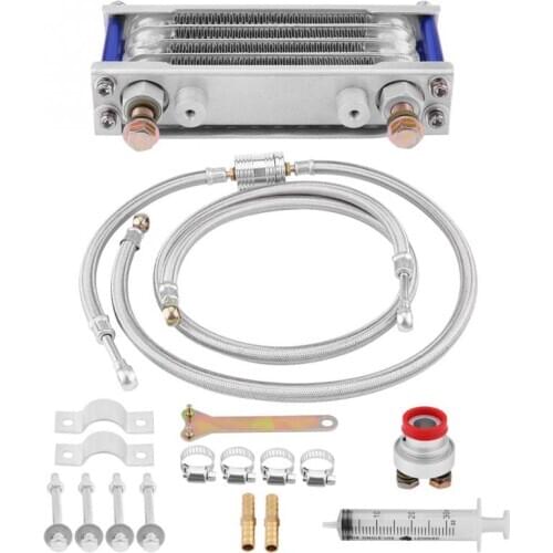 Motorcycle 65ml Oil Cooler Engine Oil Cooling Radiator System Kit for Honda GY6 Engine Motorcycle Oil Cooler Motor Accesories