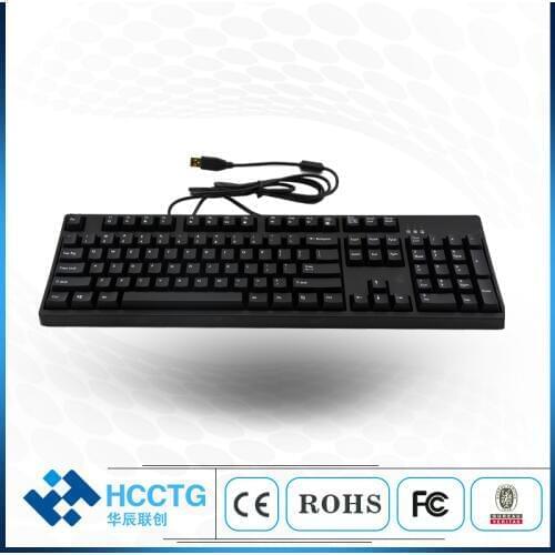 PBT Keycaps 104 Keys Keyboard with White Backlight Cherry Mechanical Gaming Keyboard