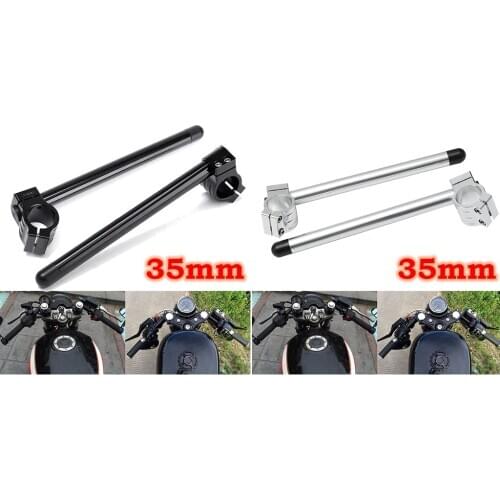 Motorcycle CNC Aluminum Fork Tube Clip-On Handlebars Handle Bar 35mm 7/8 inch Handlebars