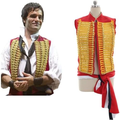 Cosplaydiy Musical Les Miserables Enjolras Vest Sash Jacket Costume Men Performance Uniform L320