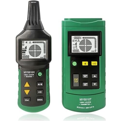 MY6818 Wire Tracker Cable Finder Locator Metal Pipe Locator Detector Tester Pipe Locator Meter pressure transmitter
