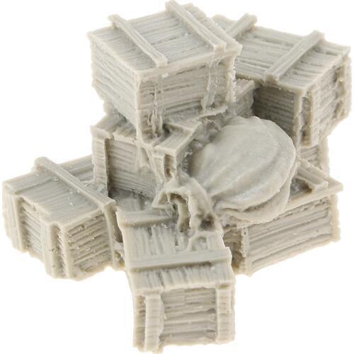 1:35 Accessories Model Soldiers Resin Figure Resin Boxes and Bags Model Resin Kit Resin Soldier Scene WWII Soldier Scene