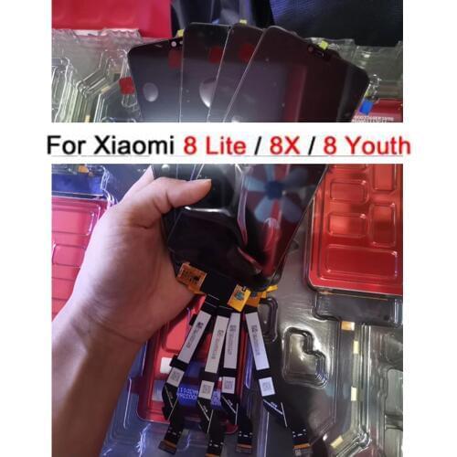 Original 6.26" For xiaomi mi 8 lite mi8 Youth LCD Display Touch Screen mi8x mi 8x Digitizer Assembly Glass Sensor Replacement