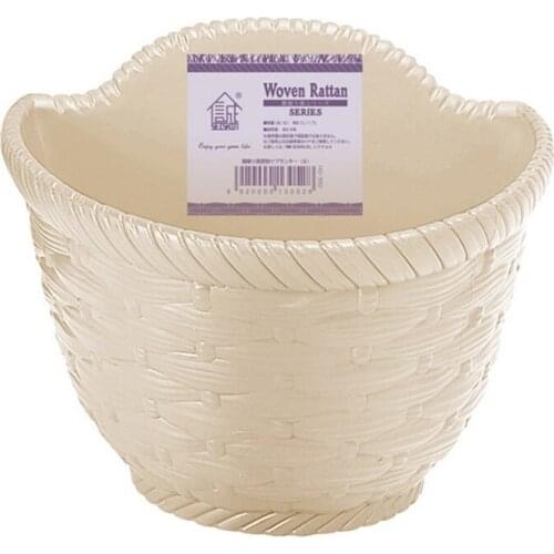 Practical and durable flower pot Creative Water Storage Flowerpot,Indoor Outdoor Decorative Woven Rattan Style Planting Pot