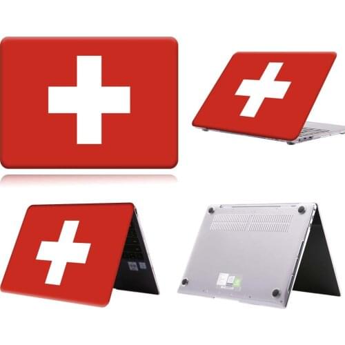 Swiss Flag Pattern Anti-slip Laptop Case For MateBook 13/13 AMD Ryzen/14/D14/D15/X 2020/X Pro/Pro 16.1/Honor MagicBook 14/15