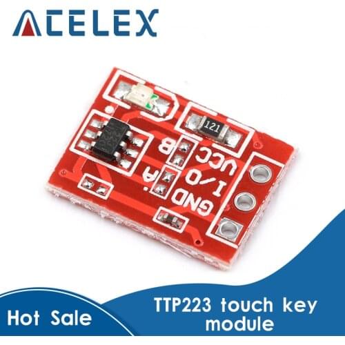 10Pcs TTP223 Touch Key Switch Module Touch Button Capacitive Switches Self-Locking/No-Locking Capacitive Touch Switches